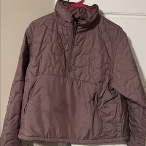 Quilted Mauve Pullover Jacket